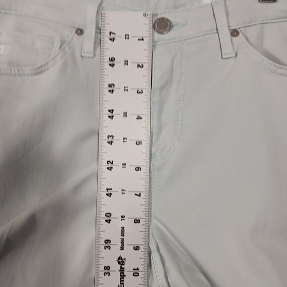 AG, Prima Crop Cigarette Leg, Mint Jeans, Size 28R, Mid Rise, Slim Fit - Picture 13 of 15